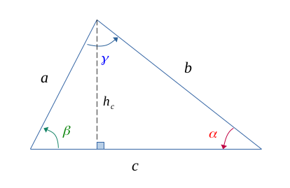 Projection d'une hauteur sur une des longueurs du triangle